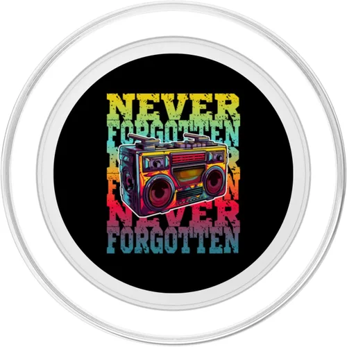 Vista 2 de Vintage Boombox Retro Radio 80's 90's Music Lover PopSockets MagSafe PopGrip para iPhone