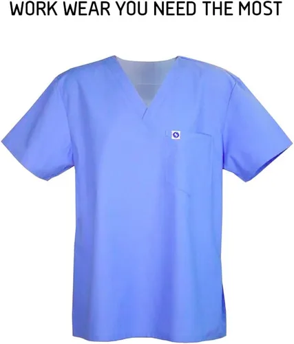 Vista 5 de SPECTRUM UNIFORMS Scrubs Top Doctor & Nurse Coat Yoga Unisex V-Neck Ideal for Medical Professionals Hospital and Lab Workwear