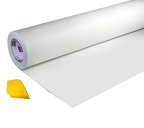 Vista 2 de ORACAL Rollo de vinilo de laminación transparente autoadhesivo de alto brillo para máquinas troqueladoras y trazadoras, incluyendo rasqueta amarilla