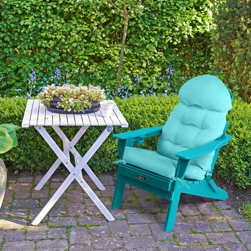 Vista 6 de FUNBERRY - Cojín para silla Adirondack, cojines gruesos y cómodos para mecedora, antideslizante, con protector contra decoloración, impermeable