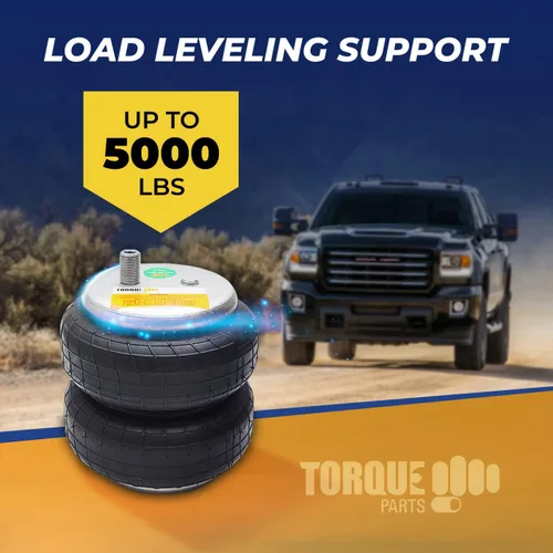 Vista 4 de TORQUE Kit de suspensión de bolsa de aire para Ford F350 F450 2017-2024 (solo chasis de cabina) 2WD 4WD F-350 F-450 Super Duty Bolsa auxiliar 000