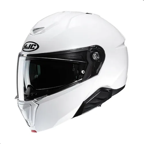 Vista 6 de Casco modular sólido para motocicleta HJC i91 con protector HJ-33 Pinlock, aprobado por DOT (Negro, X-Pequeño)
