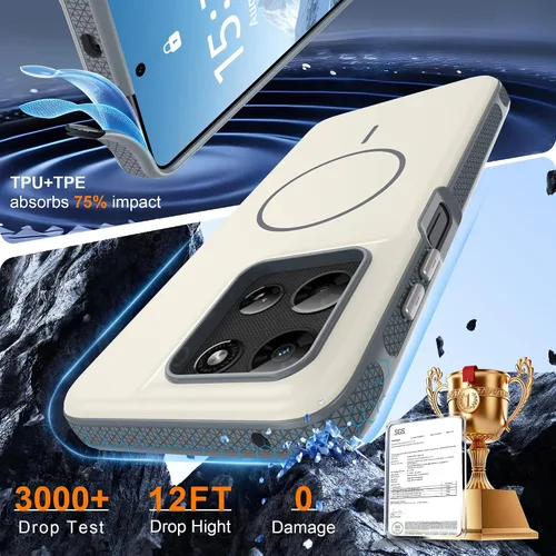 Vista 89 de Jshru Funda para Samsung Galaxy S26 Plus/Galaxy S25 Plus: para Galaxy S24 Plus [compatible con Magsafe] [2 protectores de pantalla HD] cubierta