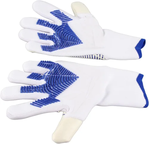 Vista 2 de Guantes de portero de fútbol, guantes de portero de fútbol con fuerte agarre en la palma, protección para los dedos, látex antideslizante y nailon
