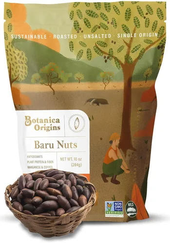 Vista 6 de Botanica Baru Nuts, 24 onzas, tostadas, salvajes, sin sal, sin OMG, veganas, aptas para dieta cetogénica y paleo