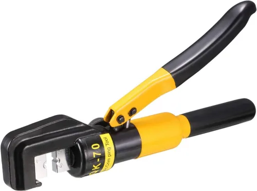 Vista 2 de uxcell Herramienta de prensado de terminales de estirón de cable de alambre hidráulico de 6 toneladas 8 muere YQK-70
