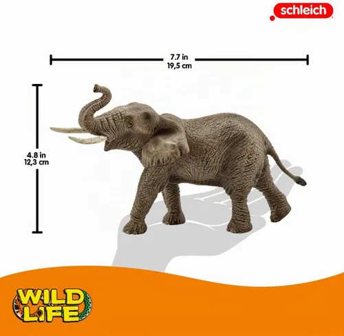 Vista 6 de Schleich Elefante africano macho