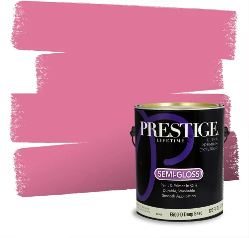 Vista 677 de Prestige Paints Pintura exterior e imprimación en uno, 1 galón, plano, coincidencia comparable de Valspar* Amber Rose*
