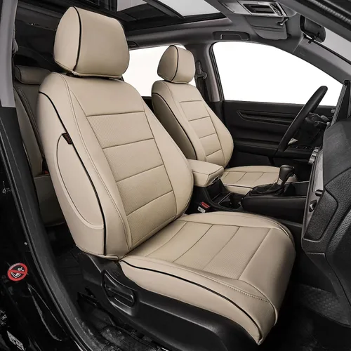 Vista 15 de EKR Juego completo de fundas de asiento de coche para Honda CRV 2017-2022 Negro
