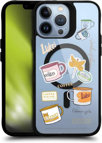 Vista 105 de Head Case Designs Gilmore - Funda negra a prueba de golpes con diseño de dibujos animados para niñas con licencia