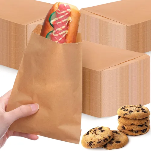 Vista 11 de Lallisa 1000 bolsas de vidrio de 5 x 7 pulgadas, bolsas de papel encerado, fundas para galletas, bolsas de papel de cera para sándwich para fiesta