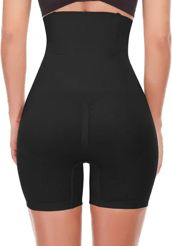 Vista 5 de XINSHIDE Bragas levantadoras de glúteos para mujer, pantalones cortos de cintura alta, control de abdomen, faja moldeadora adelgazante
