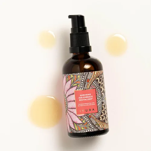 Vista 5 de The Ayurveda Experience iYURA Ambhring Age Embrace Revitalizer and Hair Oil - Hidratante capilar profesional para cabello con volumen, brillante