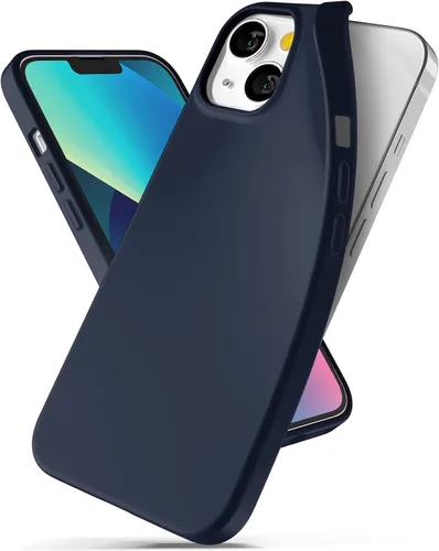 Vista 10 de GOOSPERY Soft Feeling Jelly - Funda compatible con iPhone 13 Mini, textura sedosa, colores ricos y vivos, funda protectora de TPU flexible (negro)