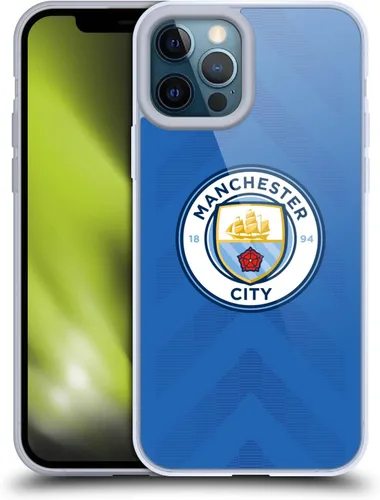 Vista 165 de Head Case Designs Funda de gel con licencia oficial del Manchester City Man City FC Away 2022/23 [protección de grado militar] compatible con Apple