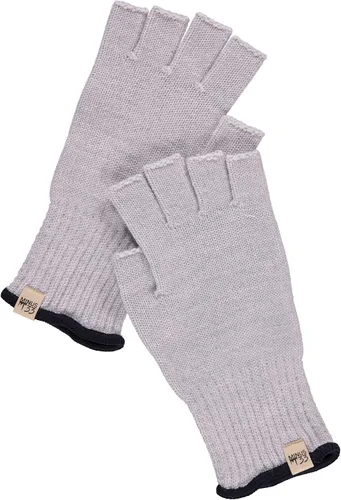 Vista 2 de Minus33 Merino Wool Forro de guantes sin dedos Gris ceniza