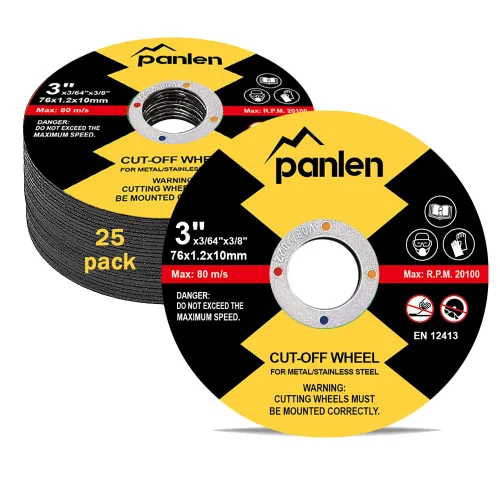 Vista 15 de 3 pulgadas 10 Pack Disco de Corte para Amoladora Troqueladora y Kit de Mandril de Montaje 1/4" 3/8" Arbor