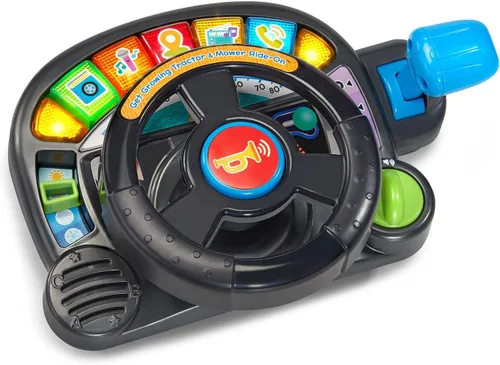 Vista 4 de VTech Tractor y Cortacésped de Juguete con Asiento para Andar