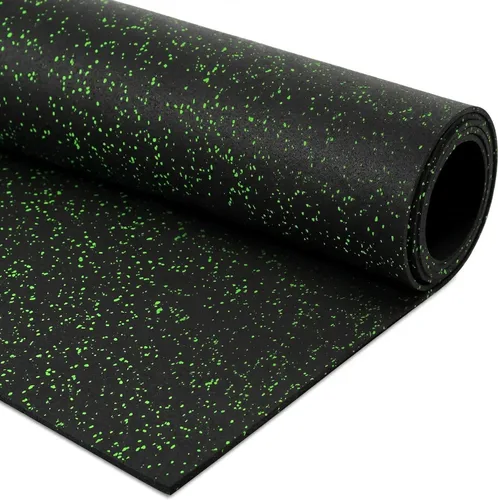 Vista 14 de Rollo de piso de goma resistente de 1/4" de espesor de Floor Inc Tapetes de piso de goma reciclada flexibles para gimnasio en casa Tapete