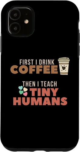 Vista 5 de Funda para iPhone 15 I Teach Tiny Humans Back to School Preescolar Daycare Teacher Case