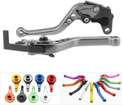 Vista 2 de FXCNC Palancas de embrague de freno ajustables para motocicleta compatibles con Meteor 350 2022-2024