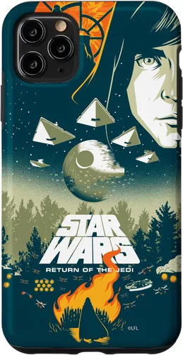 Vista 13 de Star Wars Funda con póster de película retro ilustrada con el regreso del Jedi para iPhone 17