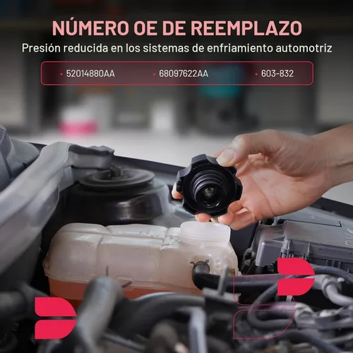 Vista 3 de BDFHYK Tanque de expansión de depósito de refrigerante con tapa para Ram ProMaster 1500 2014-2021 ProMaster 2500 2014-2021 ProMaster 3500 2014-2021