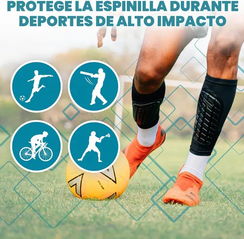 Vista 5 de Mangas de espinilleras de fútbol para hombres, mujeres y jóvenes