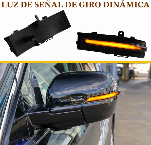 Vista 6 de [2 piezas] Luces de señal de giro secuenciales de espejo lateral para Ford Edge 2015 2016 2017 2018 lente ahumada ensamblada FT4B13B382AA