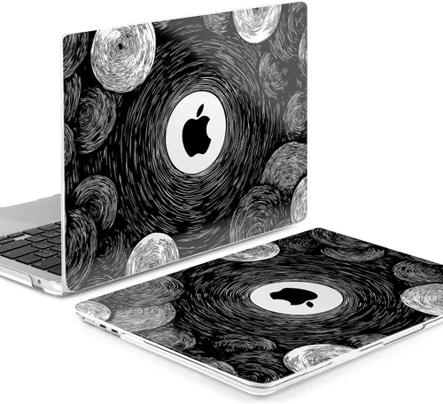 Vista 7 de Batianda AstroGrid - Funda para MacBook Air de 13.6" M2-M5 Chip, Galaxy Líneas abstractas