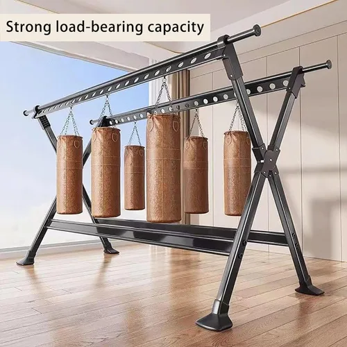 Vista 3 de Clothes Drying Rack - Foldable Adjustable Stainless Steel Laundry Drying Rack with Extendable Rods, Standing Clothes Airer for Indoor Outdoor Use