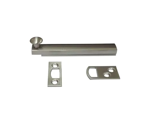 Vista 12 de QCAA Perno de superficie oculta de latón macizo resistente, 6 pulgadas, latón antiguo cepillado, 1 paquete, fabricado en Taiwán Latón envejecido