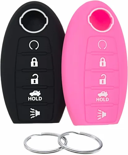 Vista 11 de REPROTECTING Funda de llave de goma de silicona Compatible con Nissan Altima SR Armada SL Maxima Murano Pathfinder Rogue Titan Versa Sentra