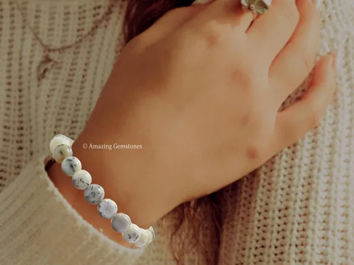 Vista 597 de Amazing Gemstone Crystal Bracelet for Women Men's Gifts - Protection Healing Crystal Bracelet - 8mm Gemstone Beaded Stretchable Bracelet Pulseras