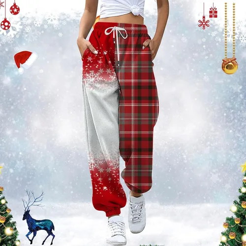 Vista 2 de Womens Sweatpants Comfortable Stretch Sport Flowy Pants Cinch Bottom Joggers with Pockets Fashion 2023