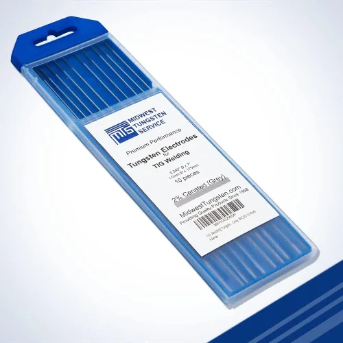 Vista 9 de Midwest Tungsten Service TIG Electrodos de soldadura de tungsteno paquete de 10 unidades (blanco - tungsteno con circonio 0.8% (WZ8, EWZ-0.8), 1/8