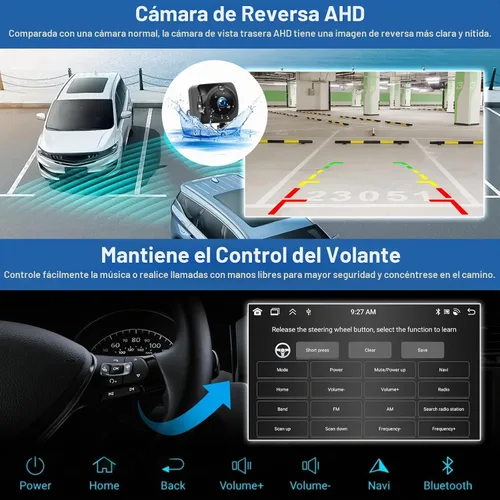 Vista 5 de Estéreo de coche de 4 GB+64 GB para Jeep Wrangler Radio 2007-2018 Brújula Dodge Ram 1500 2500 3500 con CarPlay Android Auto 7 "Pantalla táctil Radio