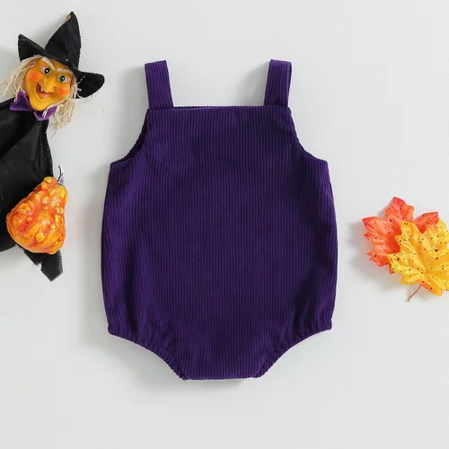 Vista 5 de Traje de Halloween para bebé recién nacido, overol sin mangas, con botones, ropa unisex de otoño