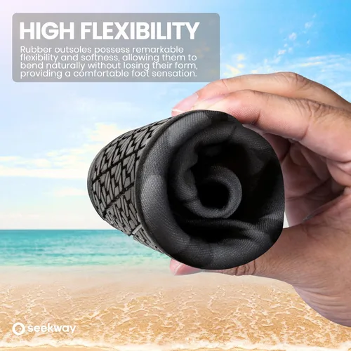 Vista 4 de SEEKWAY SK002 - Zapatos acuáticos unisex de secado rápido, antideslizantes, para playa, natación, piscina, río, navegar y surf