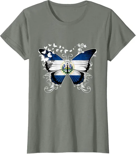 Vista 15 de Camiseta con diseño de bandera de El Salvador