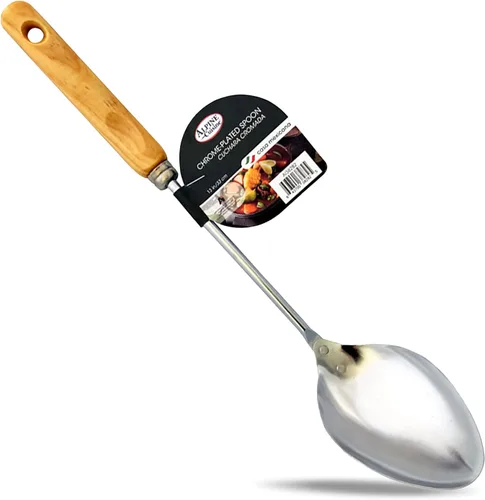 Vista 10 de Alpine Cuisine Cucharón de acero inoxidable con mango largo – Los mejores accesorios de cocina para agitar, dividir y servir cucharón – Chile