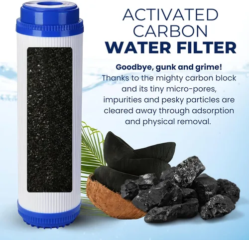Vista 2 de IPW Industries Reemplazo del filtro de agua de carbón activado para fontanero estadounidense (WCC 155155-51, W50PEHD y WVC34) - Eliminador