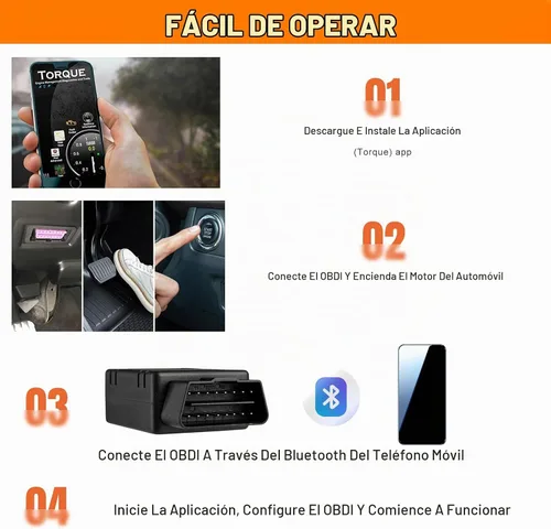 Vista 3 de Escáner Bluetooth OBD2 para automóvil, herramienta de escaneo OBDII inalámbrico, lector de código de diagnóstico de motor automático, probador 1pcs