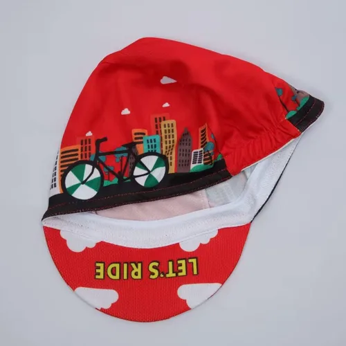 Vista 6 de Bikingbros Divertida gorra de ciclismo Calavera de poliéster Casco de ciclismo Forro de casco de ciclismo transpirable y absorción de sudor