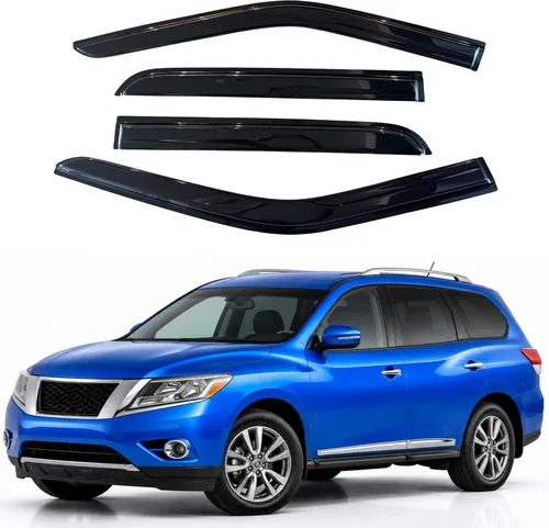 Vista 321 de Visera de ventana IG para Ford Focus Sedán y Hatchback 2012-2018, Protector de ventana lateral para lluvia y viento estilo Mugen, extra duradero