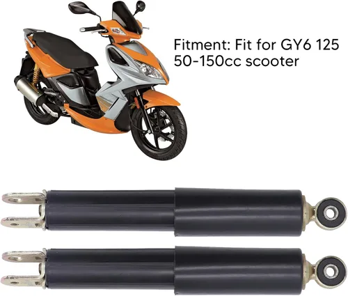 Vista 3 de Par de amortiguadores delanteros 10.236 in motocicleta amortiguadores delanteros puntal acero de aleación para GY6 125 Scooter