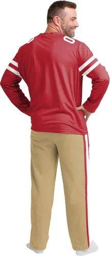 Vista 2 de FOCO NFL mens Nfl Team Logo Gameday Ready Jersey Pajama Set