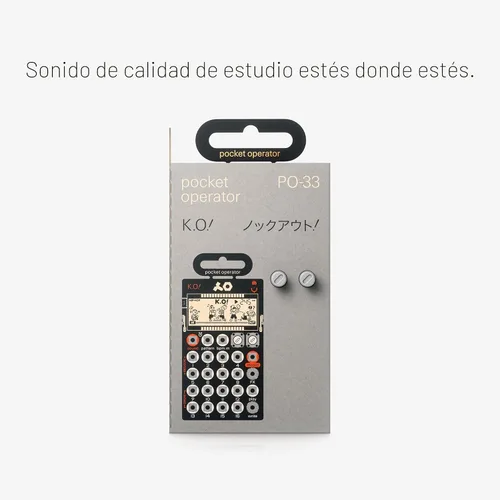Vista 6 de teenage engineering pocket operator PO-33 K.O.! micro muestreador y máquina de tambor con micrófono incorporado, secuenciador y efectos