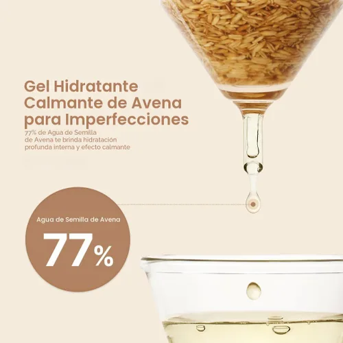 Vista 3 de PURITO Gel Crema en Calmante de Avena Solución calmante para piel sensible Ligera, no comedogénica, sin fragancia, vegana y libre de crueldad