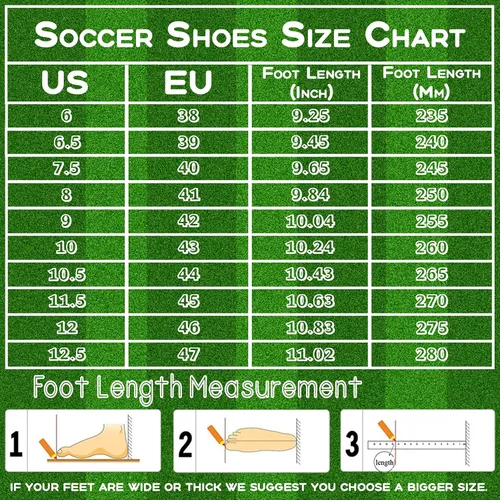 Vista 7 de Zapatos de fútbol para hombre con tacos de fútbol para terreno firme, zapatos de fútbol atléticos profesionales, para interiores y exteriores